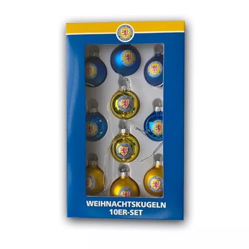 Eintracht Braunschweig Weihnachtskugeln Christbaumkugeln Weihnachten 10er Set von Eintracht Braunschweig