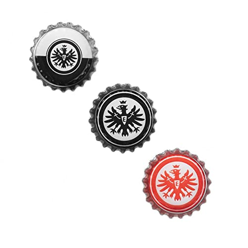 Eintracht Frankfurt 3er Set Kühlschrankmagnet in Kronkorkenoptik Magnet SGE von Eintracht Frankfurt