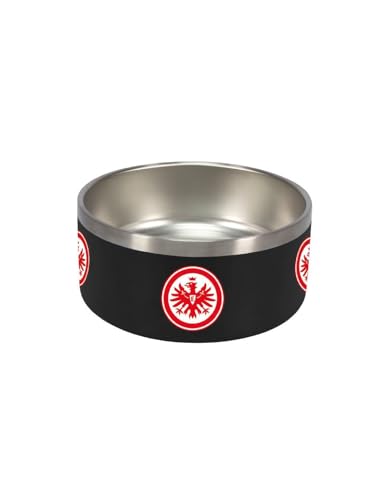 Eintracht Frankfurt Hundefressnapf Fressnapf Hundezubehör, 16 x 8 x 16 cm, Rostfreier Edelstahl, ca. 960 ml von Eintracht Frankfurt