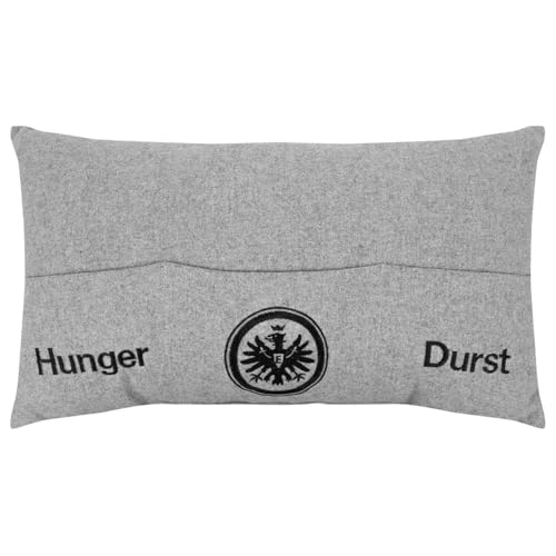 Eintracht Frankfurt Kissen Couch Kissen Dekokissen Zierkissen grau* in 45 x 26 cm von Eintracht Frankfurt