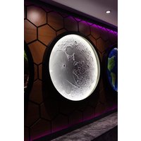 3D Mond Wandbild Mit Led - Handgemachte Wanddeko Leuchtender in Schwarz-Rahmen Lunar Design Moderne Raumdekoration 3D Mond Wandbild Mit Led - Handgemachte Wanddeko Leuchtender in Schwarz-Rahmen Lunar Design Moderne Raumdekoration von EinzAHome