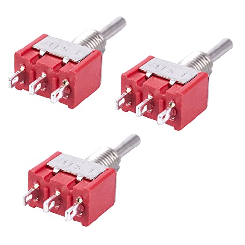 Eioeeklop 15 X Mini Momentary (On) Off (On) Kippschalter Modellbahn SPDT 12V, Silber von Eioeeklop