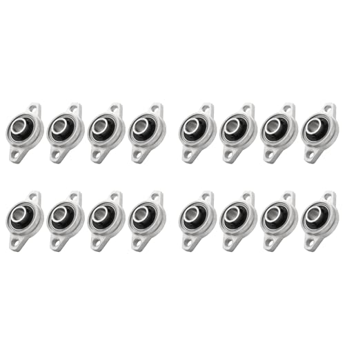 Eioeeklop 16Pcs KFL001 12Mm Selbstausrichtendes Stehlager mit Zinklegierung Flanschlager Rhombisches LagergehäUse Eioeeklop 16Pcs KFL001 12Mm Selbstausrichtendes Stehlager mit Zinklegierung Flanschlager Rhombisches LagergehäUse von Eioeeklop