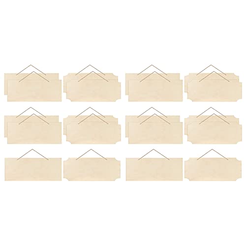 Eioeeklop 20 Stück Unvollendete Hängende Schild Rechteck Leere Plakette Banner mit Seilen Für Brandmalerei Malerei Schreiben Eioeeklop 20 Stück Unvollendete Hängende Schild Rechteck Leere Plakette Banner mit Seilen Für Brandmalerei Malerei Schreiben von Eioeeklop