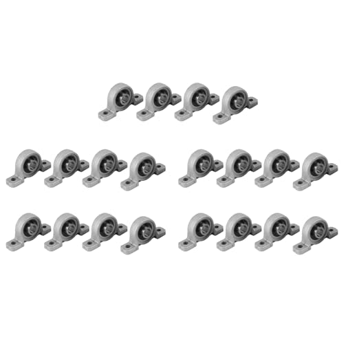 Eioeeklop 20-Teiliges KP08-Stehlager mit Stehlager (Durchmesser 8 mm Bohrung) Stehlager Aus Zinklegierung von Eioeeklop