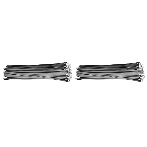 Eioeeklop 200 Stück/Los, 4,6 mm x 300 mm Pvc Kunststoff Beschichtet Ss304 Edelstahl Kabel Binder von Eioeeklop