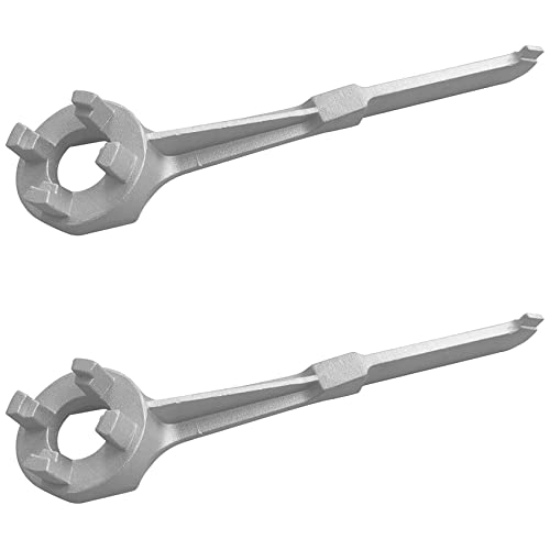 Eioeeklop 2X Aluminium Fass Stopfen Schlüssel Zum Öffnen Von 10 15 20 30 50 55 Gallonen Fåssern, Geeignet für 2 und 3/4 Deckel Eioeeklop 2X Aluminium Fass Stopfen Schlüssel Zum Öffnen Von 10 15 20 30 50 55 Gallonen Fåssern, Geeignet für 2 und 3/4 Deckel von Eioeeklop