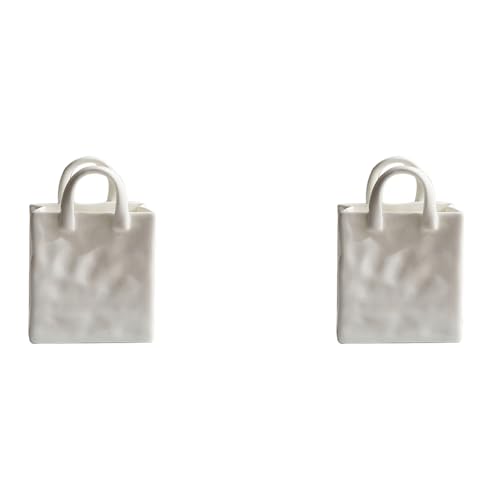 Eioeeklop 2X Nordic Home Decor Handtasche Keramikvasen für Blumen Moderne Raumdekoration Trockenblumenvase Arrangement Pflanzentopf B von Eioeeklop
