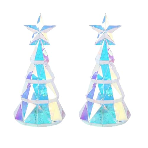 Eioeeklop 2X Weihnachtsbeleuchtung, USB-Betrieben, Weihnachtsbaumfigur mit Stern, Handgefertigtes Tischdekor für Weihnachten Eioeeklop 2X Weihnachtsbeleuchtung, USB-Betrieben, Weihnachtsbaumfigur mit Stern, Handgefertigtes Tischdekor für Weihnachten von Eioeeklop