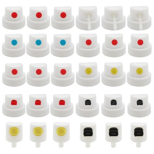 Eioeeklop 30 PCs Düse, Sprühfarbenkappen Düsenkappen Tipps Sprühflaschendüsen von Eioeeklop