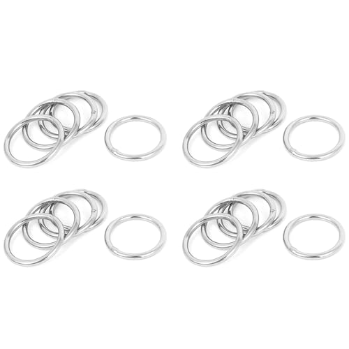 Eioeeklop 30mm X 3mm Edelstahl Gurtband Baerenstark Geschweisster O-Ringe 20 Stueck von Eioeeklop