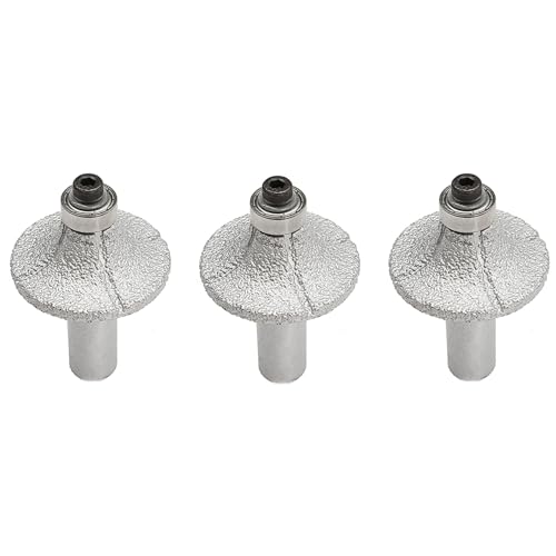 Eioeeklop 3Stück 1/2 Diamant FräSer Rad Halbe Bullnose für Hand Profiler Marmor von Eioeeklop