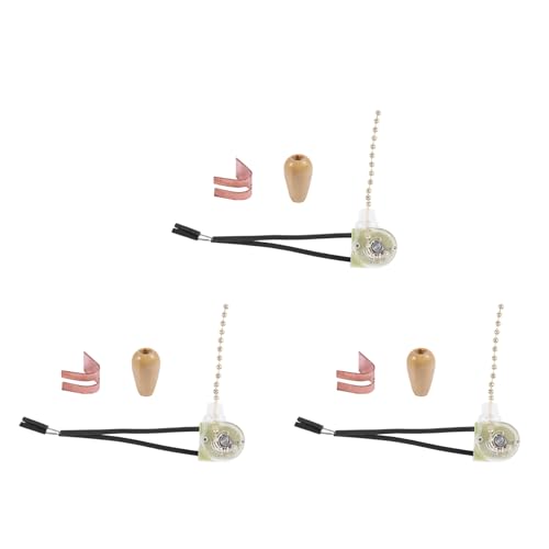 Eioeeklop 3X Beleuchtung Deckenventilator Lichtschalter mit Reissverschluss 3A 250VAC 6A 125VAC Eioeeklop 3X Beleuchtung Deckenventilator Lichtschalter mit Reissverschluss 3A 250VAC 6A 125VAC von Eioeeklop