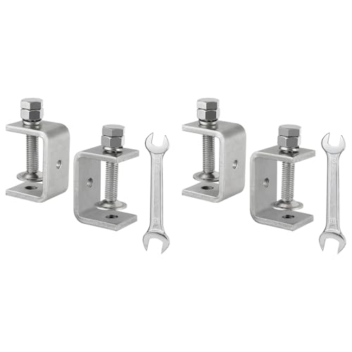Eioeeklop 4 Stück 304 Edelstahl C-Klemme, Klemme, Holzbearbeitungsklemme, Robuste C-Klemmen für Holzbearbeitung, Schweißen, 45 mm Eioeeklop 4 Stück 304 Edelstahl C-Klemme, Klemme, Holzbearbeitungsklemme, Robuste C-Klemmen für Holzbearbeitung, Schweißen, 45 mm von Eioeeklop
