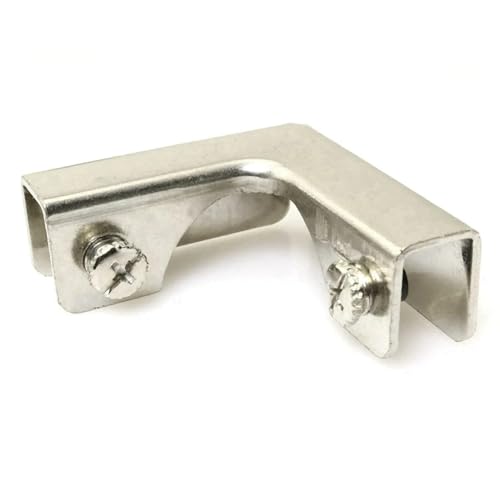 Eioeeklop 40 Stück L Typ Glasbefestigungsclip 2-Wege-Glasverbinder für 6-10 mm Möbelbeschläge Glaszubehör von Eioeeklop