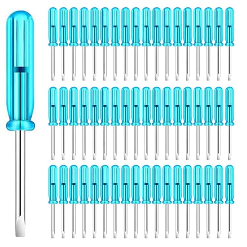 Eioeeklop 400 STÜCKE Mini-Schlitzschraubendreher, 2,0 mm Flachkopf, 45 mm Länge für die Reparatur Kleiner Geräte Eioeeklop 400 STÜCKE Mini-Schlitzschraubendreher, 2,0 mm Flachkopf, 45 mm Länge für die Reparatur Kleiner Geräte von Eioeeklop