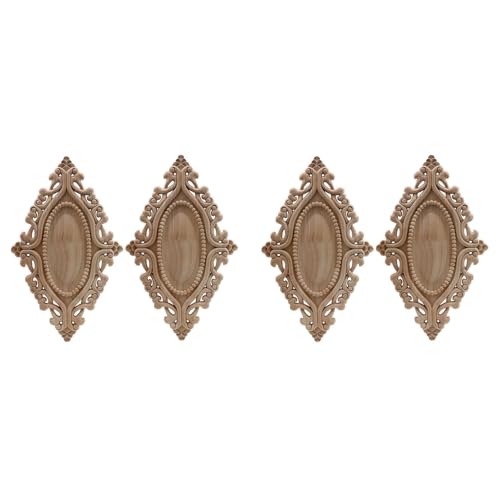Eioeeklop 4X Unbemalte Europäische Klare Geschnitzte Applikation Onlay Bilderrahmen Discs für Hochzeitstür Home 25 X 15 cm Eioeeklop 4X Unbemalte Europäische Klare Geschnitzte Applikation Onlay Bilderrahmen Discs für Hochzeitstür Home 25 X 15 cm von Eioeeklop