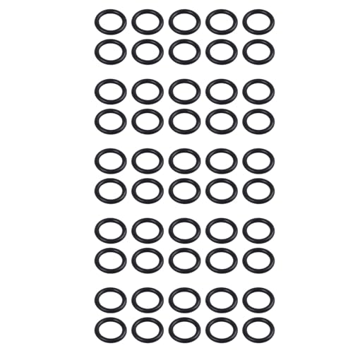 Eioeeklop 50 Stueck Schwarz Gummi Oil Seal O-Ringe Dichtungen Unterlegscheiben 16x11x2.5mm von Eioeeklop