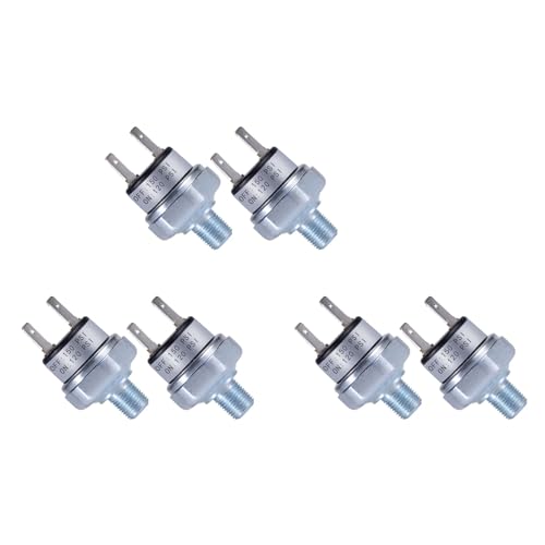 Eioeeklop 6X Luftdruckschalter 120-150 PSI Druckschalter 1/8zoll-27 NPT DC24V 12V Druckschalter Luftkompressor Druckschalter Eioeeklop 6X Luftdruckschalter 120-150 PSI Druckschalter 1/8zoll-27 NPT DC24V 12V Druckschalter Luftkompressor Druckschalter von Eioeeklop