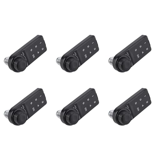 Eioeeklop 6X Zahlenschloss, Türzugang Digitaler Elektronischer Sicherheitsschrank Codierter Schließfachkontakt Tastatur Passwort Schlüsselzugriffsschloss-B von Eioeeklop