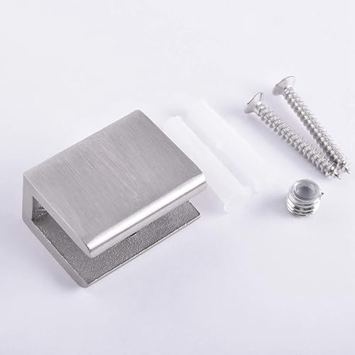 Eioeeklop 8 StüCk Verstellbare 304 Edelstahl Glas Regal Halterungen Glas Clip Halterung 0,23-0,35 GebüRstet Fertig Eioeeklop 8 StüCk Verstellbare 304 Edelstahl Glas Regal Halterungen Glas Clip Halterung 0,23-0,35 GebüRstet Fertig von Eioeeklop