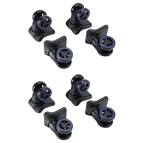 Eioeeklop 8-Teiliges Gepäckrollen-Set für Koffer, Zweireihige Rollen, Hardware-Reparaturset, Hochleistungsrollen, 360° Drehbare Rollen Eioeeklop 8-Teiliges Gepäckrollen-Set für Koffer, Zweireihige Rollen, Hardware-Reparaturset, Hochleistungsrollen, 360° Drehbare Rollen von Eioeeklop