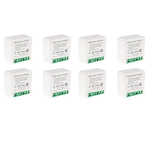 Eioeeklop 8X Smarter Mini-WLAN-Relaisschalter, DIY-Timer-Lichtschaltermodul Smart Life/Tuya-Anwendung, Drahtlose Fernbedienung Eioeeklop 8X Smarter Mini-WLAN-Relaisschalter, DIY-Timer-Lichtschaltermodul Smart Life/Tuya-Anwendung, Drahtlose Fernbedienung von Eioeeklop