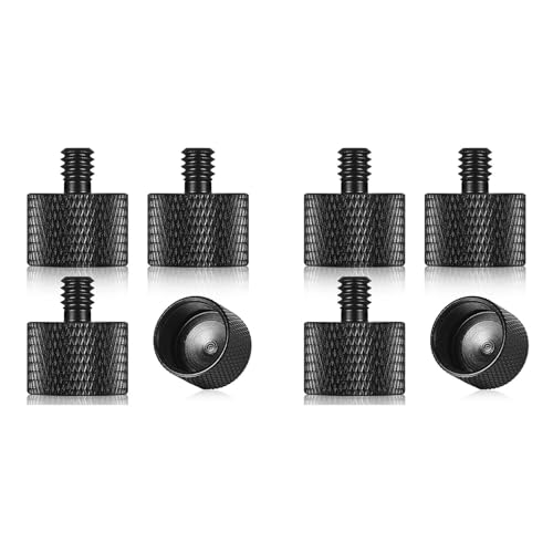 Eioeeklop 8x Mikrofonständer-Adapter 5/8 Weiblich auf 1/4 Männlich für Kameramontage, Stativgewinde-Adapter, Konvertierungsanschluss, Schraubadapter Eioeeklop 8x Mikrofonständer-Adapter 5/8 Weiblich auf 1/4 Männlich für Kameramontage, Stativgewinde-Adapter, Konvertierungsanschluss, Schraubadapter von Eioeeklop