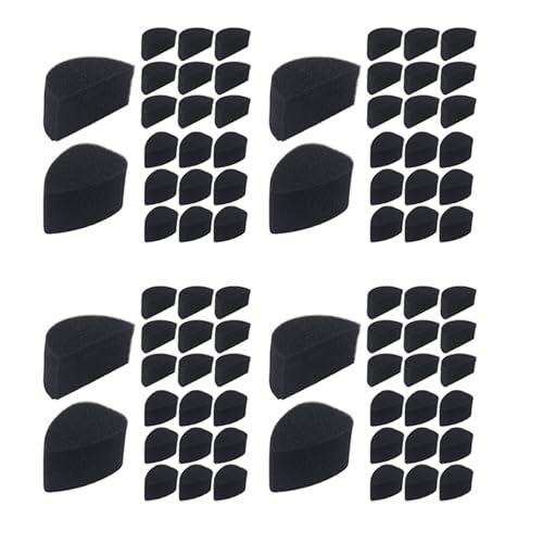Eioeeklop Schminkschwämme, Schwarze Schwämme zum Schminken, Hohe Dichte für Kunstwerke und Körperbemalung (40 BlüTenblätter + 40 Halbmonde) von Eioeeklop