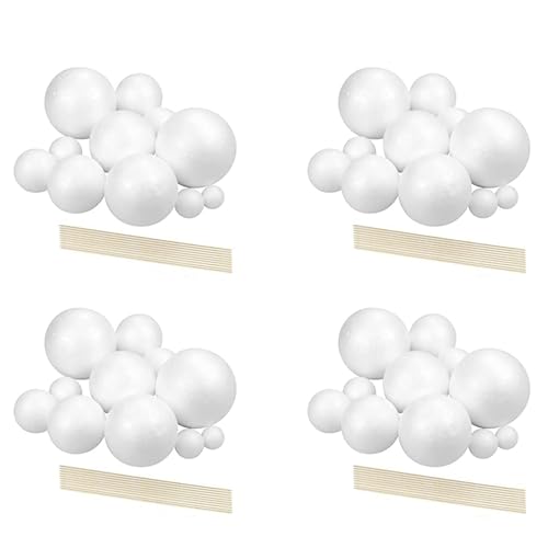 Eioeeklop Sonnensystem-Projektkit, PlanetModel Crafts 56 Polystyrolkugeln Unterschiedlicher GrößE für Schulwissenschaftliche Projekte von Eioeeklop