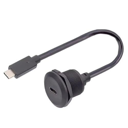 Eioeeklop USB Typ C 3.1 Buchse auf Stecker Ladebuchse Typ C Datenanschluss mit Gewinde Festplatte Typ USB-C Stromanschluss von Eioeeklop