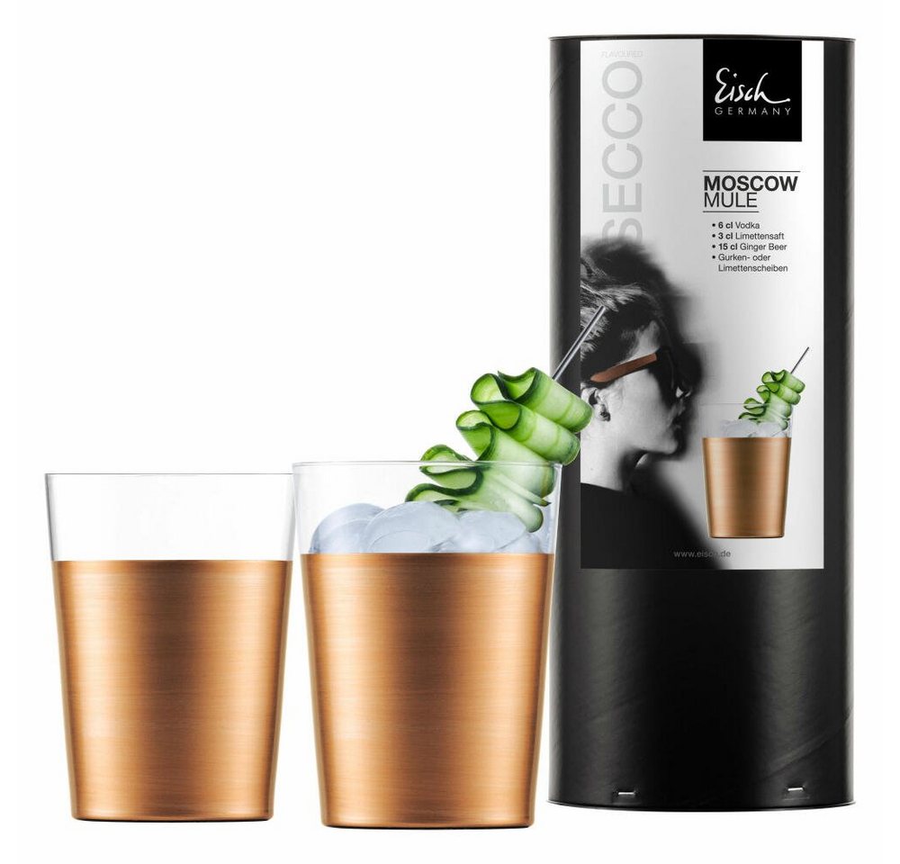 Eisch Germany Becher Moscow Mule 2er Set Secco Flavoured, Kristallglas von Eisch Germany