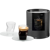 Eisch Germany Espressoglas "UNIK", (Set, 4 tlg., 2 Espressogläser mit Untertassen in Geschenkröhre), Espressoglas mit Untertasse, 2-teilig, 100 ml von Eisch Germany
