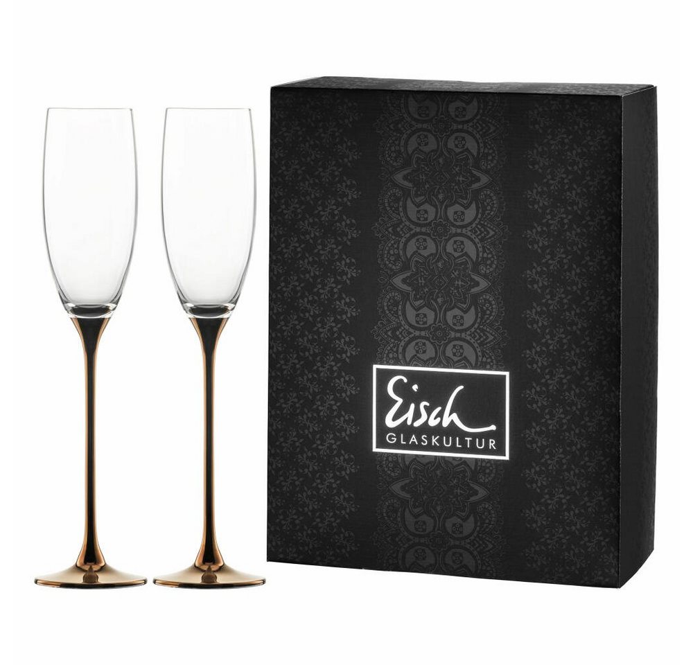 Eisch Germany Sektglas 2er Set Kupfer Champagner Exklusiv, Kristallglas Eisch Germany Sektglas 2er Set Kupfer Champagner Exklusiv, Kristallglas von Eisch Germany