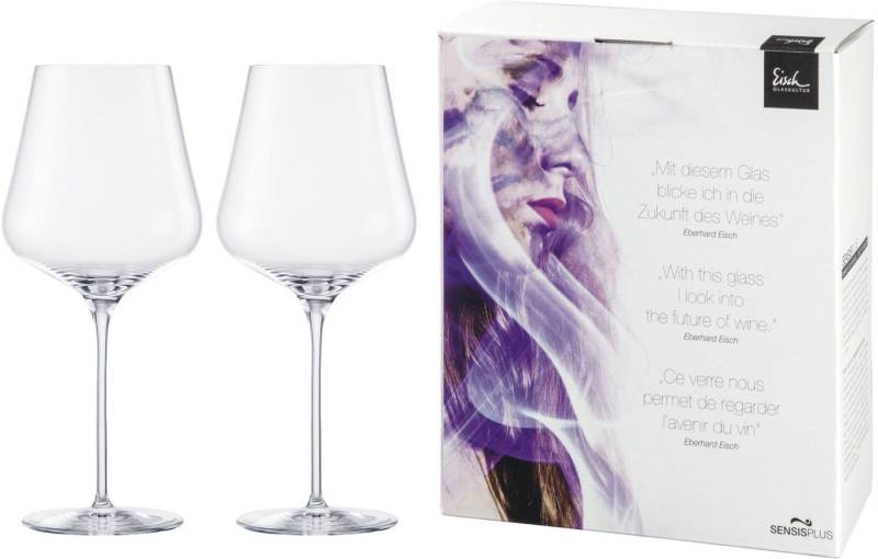 Eisch Germany Weinglas Sky SensisPlus Burgunder 2er Geschenkkarton, Kristallglas von Eisch Germany