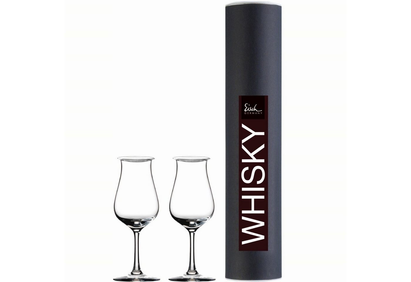 Eisch Germany Whiskyglas Jeunesse 2er Set in Geschenkröhre, Kristallglas, Inklusive Aromadeckel von Eisch Germany