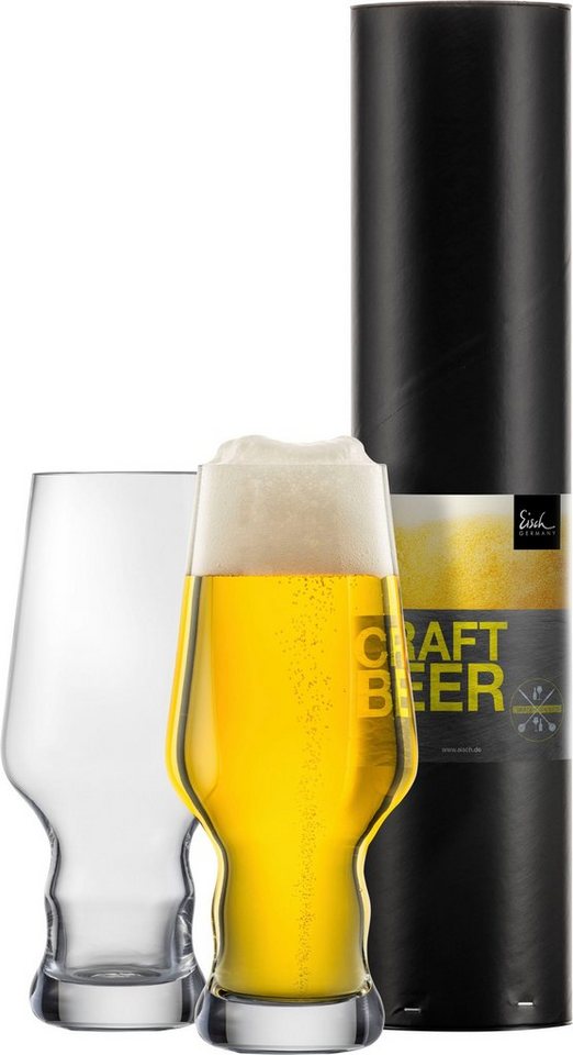 Eisch Bierglas CRAFT BEER EXPERTS, Kristallglas, 2-teilig, 450 ml von Eisch