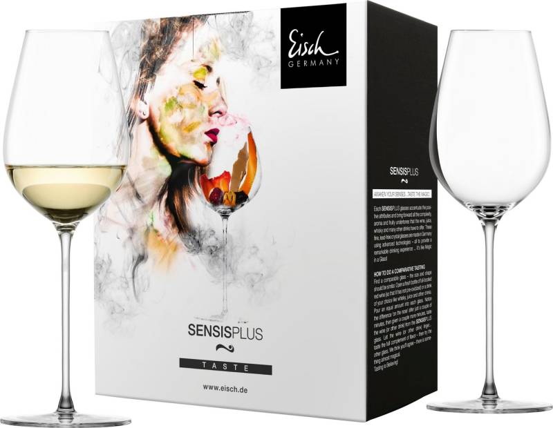 Eisch Champagnerglas ESSENCA SENSISPLUS, Kristallglas, Allroundglas, 2-teilig, 400 ml, Made in Germany von Eisch