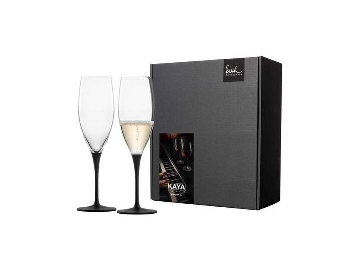 Eisch Germany Champagnerglas Kaya Champagnergläser schiefer 278 ml 2er Set, Glas, schwarz Eisch Germany Champagnerglas Kaya Champagnergläser schiefer 278 ml 2er Set, Glas, schwarz von Eisch
