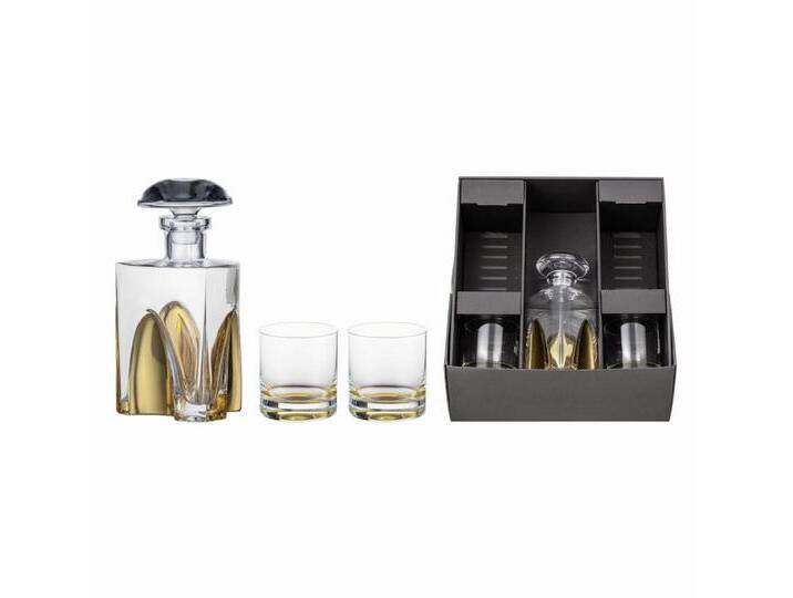 Eisch Germany Karaffe Geschenkset Gentleman Gold 3-tlg., (Set, 3-tlg), mit 2 Whiskybechern, goldfarben von Eisch