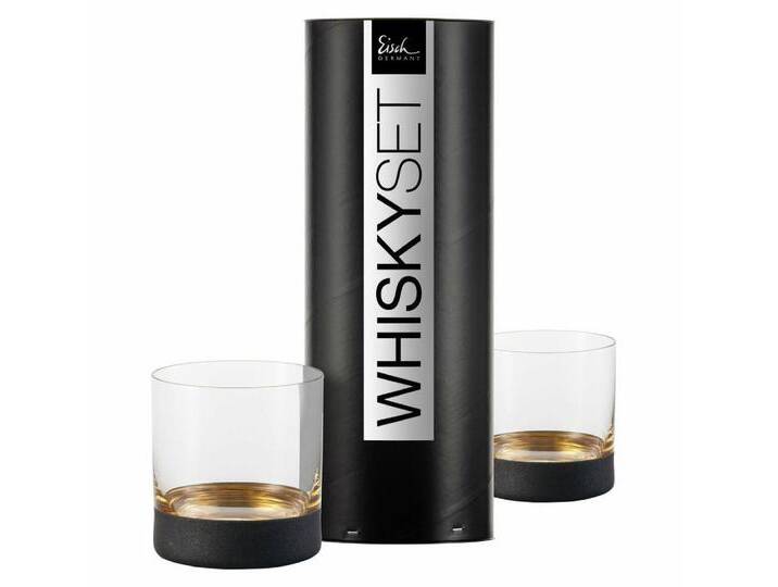 Eisch Germany Whiskyglas 2er Set Cosmo Gold 400 ml, Kristallglas, goldfarben von Eisch