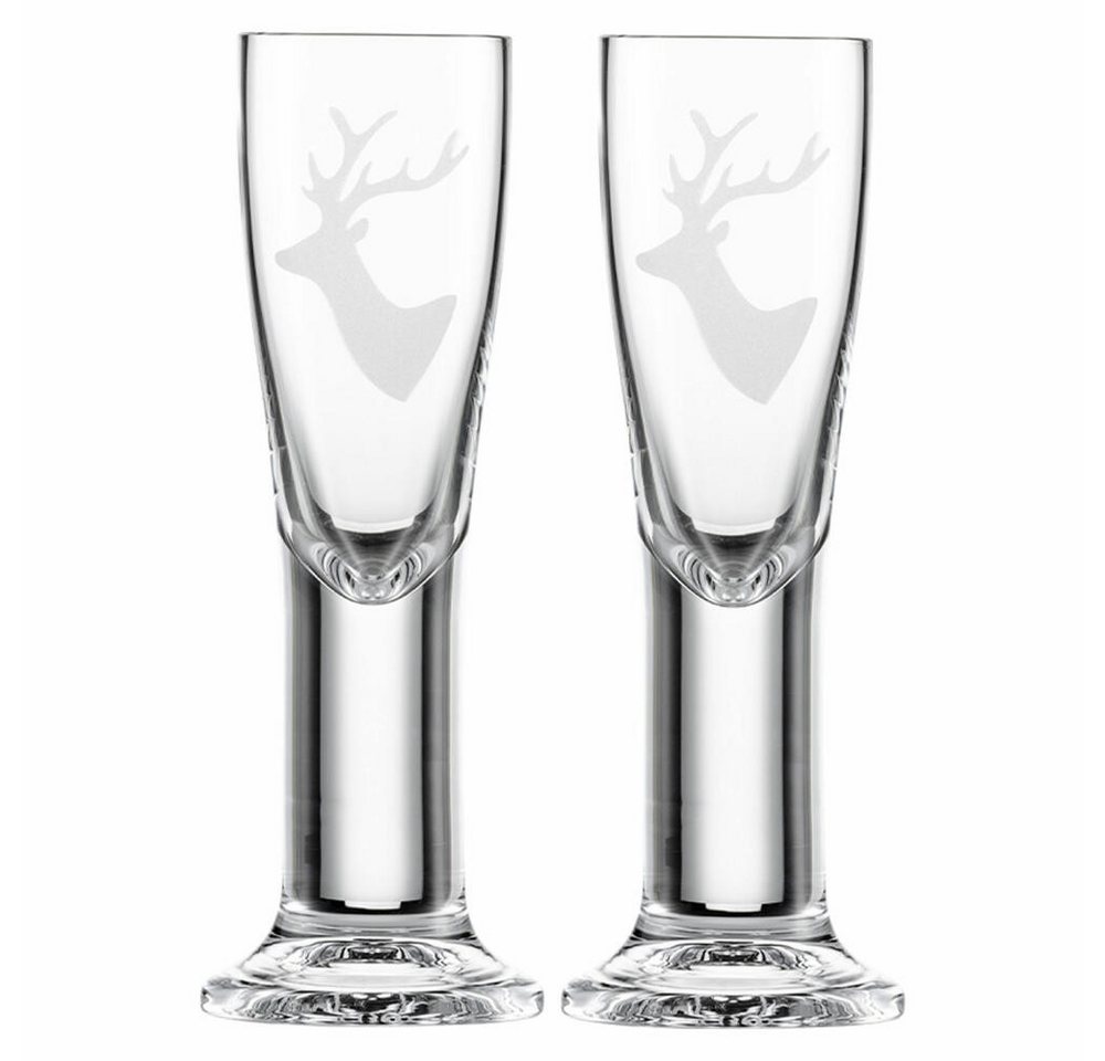 Eisch Schnapsglas Destillate 2er Set Chalet 60 ml, Kristallglas von Eisch