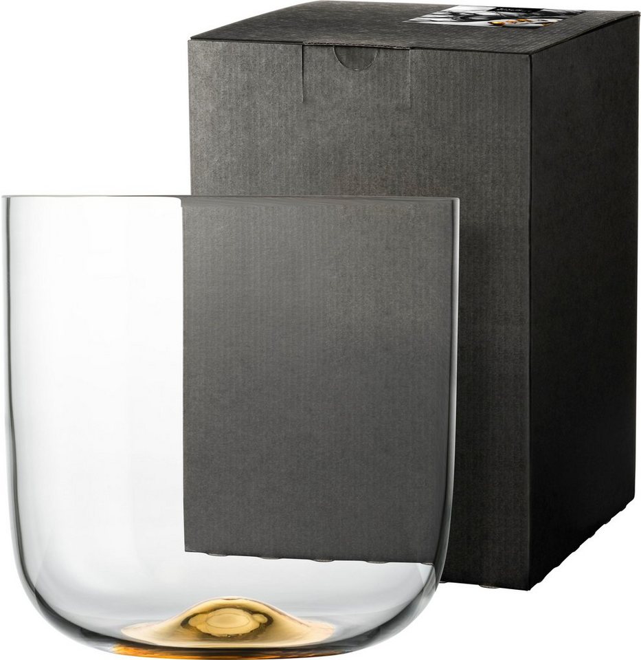 Eisch Tischvase DOT (1 St), mundgeblasenes Kristallglas, mit 24karätigem Gold veredelt, H. 18 cm von Eisch