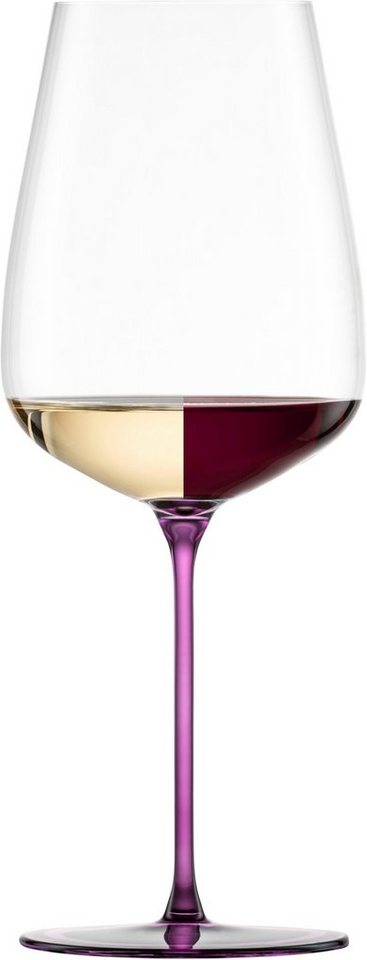 Eisch Germany Weinglas INSPIRE SENSISPLUS, Made in Germany, Kristallglas, Veredelung der farbigen Stiele in Handarbeit, 2-teilig von Eisch Germany