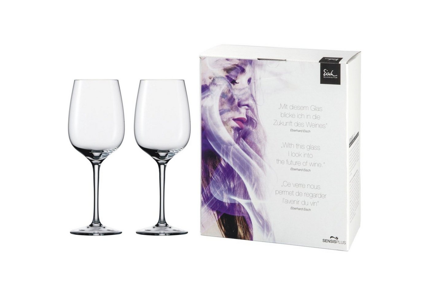 Eisch Weinglas Superior SensisPlus Chardonnay 2er Geschenkkarton, Kristallglas von Eisch