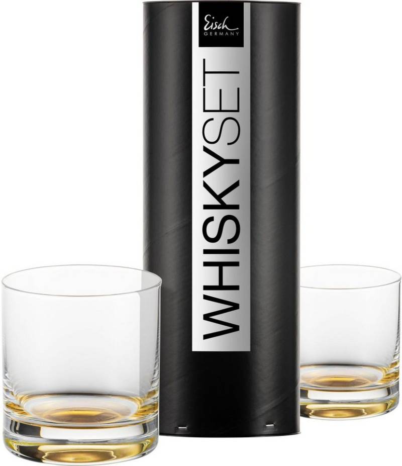 Eisch Whiskyglas GENTLEMAN, 400 ml, Kristallglas, in Handarbeit mit 24karätigem Gold veredelt, 2-tlg., Made in Germany von Eisch