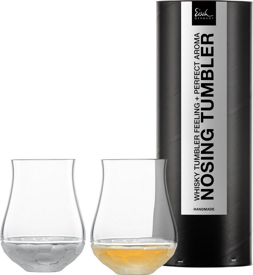 Eisch Whiskyglas HAMILTON, Made in Germany, Kristallglas, handgefertigt und manuell mit Diamantschliff veredelt, 350 ml, 2-tlg. von Eisch