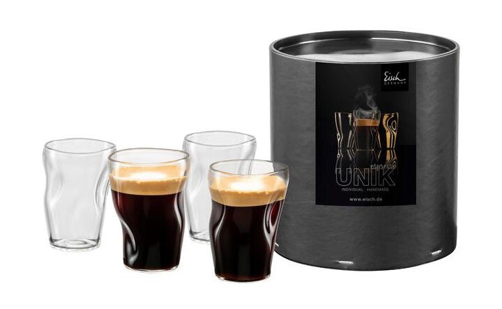 Espressoglas 4er-Set Unik klar von Eisch