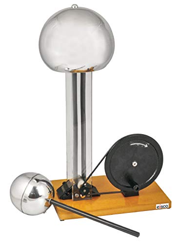 Handkurbel Van De Graaf Generator, bis zu 100 kV, 19,1 cm Kuppel, 10,2 cm Entladungskugel, 55,9 cm hoch von Eisco