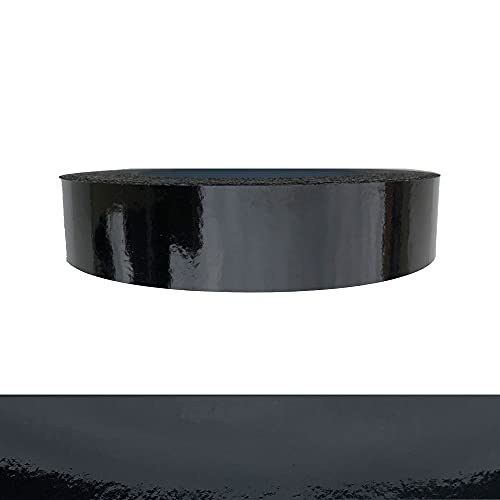 Kantenumleimer selbstklebend 19 mm x 10 m ohne aufbügeln in schwarz hochglanz von EisenRon